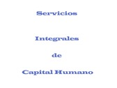 Servicios Integrales de Capital Humano