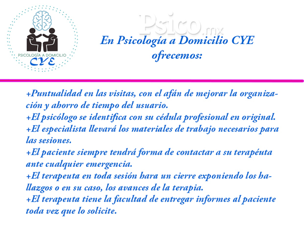 Servicio Psicología a Domicilio CYE