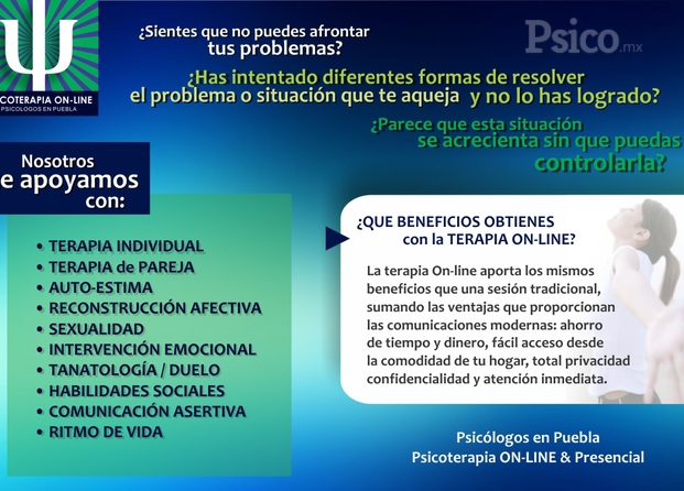 Psicólogos En Puebla - Psicoterapia On-Line 